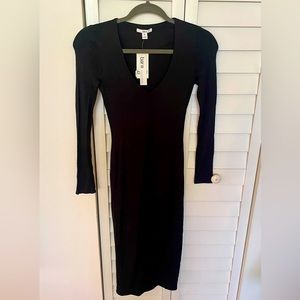 Bar III Bodycon Petite V-neck Dress